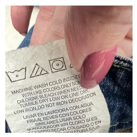 ROCK 47 by Wrangler Women’s Ultra Low Rise Jeans 30x32 Western Cowgirl Grunge - Picture 9 of 9